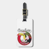 コロンビアのレトロロゴを探索する ラゲッジタグ (正面縦)