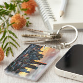 コロンビアの中心および都心のシアトル、シアトル キーホルダー (正面右)