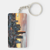 コロンビアの中心および都心のシアトル、シアトル キーホルダー (裏面)