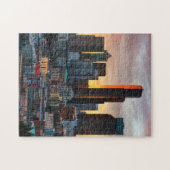 コロンビアの中心および都心のシアトル、シアトル ジグソーパズル (横)