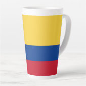 コロンビアの国旗 カフェラテマグ (右アングル)
