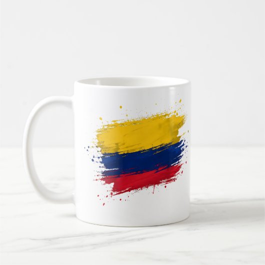 コロンビアの国旗 コーヒーマグカップ (左)