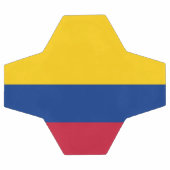 コロンビアの国旗 サッカーボール (フラット)