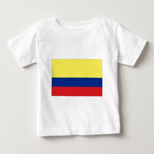 コロンビアの国旗 ベビーTシャツ (正面)