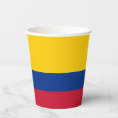 コロンビアの国旗 紙コップ (正面)