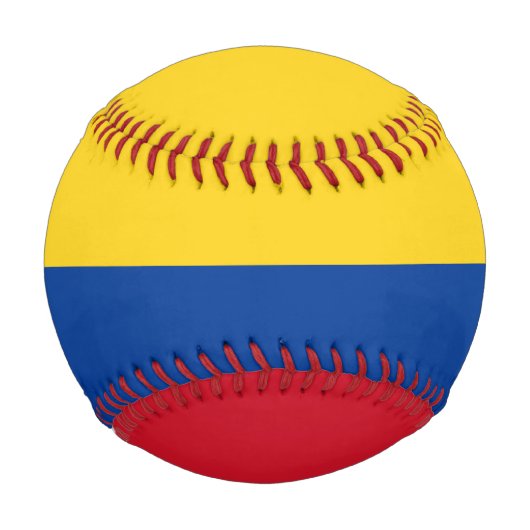 コロンビアの国旗 野球ボール (正面)
