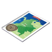 コロンビアの地図 ノートブック (左側)