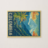 コロンビアの山景色 ジグソーパズル (横)