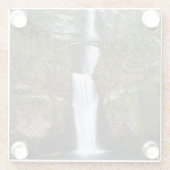 コロンビアの峡谷のMultnomahの滝 ガラスコースター (裏面)