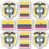 コロンビアの州の記号/腕と旗のコート シール (正面)