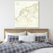 コロンビアの彫刻地図 キャンバスプリント (インサイチュ (寝室))