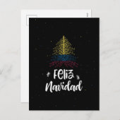 コロンビアの旗と一緒にクリスマスを祝おう シーズンポストカード (正面/裏面)