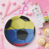 コロンビアの旗のサッカーボール ペーパープレート (パーティー)