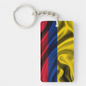 コロンビアの旗の生地 キーホルダー (正面)