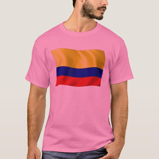コロンビアの旗のTシャツ Tシャツ (正面)