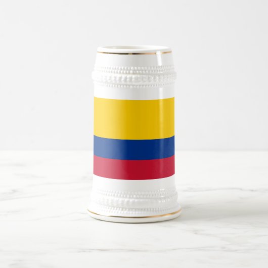 コロンビアの旗 ビールジョッキ (中央)