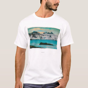 コロンビアの氷河、アラスカの眺め Tシャツ