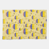 コロンビアの泡旗 キッチンタオル (横)