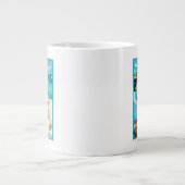 コロンビアの漫画マップ ジャンボコーヒーマグカップ (正面)