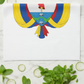 コロンビアの紋章付き外衣 キッチンタオル (折り畳み)