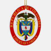 コロンビアの紋章 セラミックオーナメント (右)