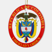 コロンビアの紋章 セラミックオーナメント (左)