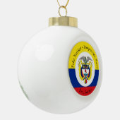 コロンビアの紋章 セラミックボールオーナメント (左)