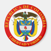 コロンビアの紋章 マグネット (正面)