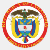 コロンビアの紋章 ラウンドシール (正面)