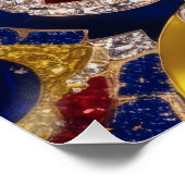 コロンビアの色で壁ポスターデザイン ポスター (コーナー)