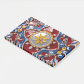 コロンビアの色を使ったメモ ポストイット (アングル)