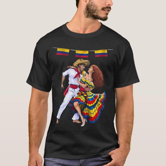 コロンビアの踊り子 Tシャツ (正面)
