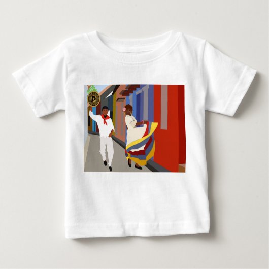 コロンビアの通りダンス ベビーTシャツ (正面)