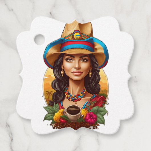 コロンビアの醸造所ユニーク：コーヒー入り フェイバータグ (正面)