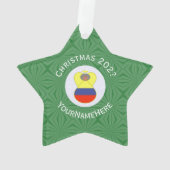 コロンビアのAbuelitaエンジェル クリスマス オーナメント (裏面)