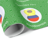 コロンビアのAbuelita Angelクリスマス ラッピングペーパー (ロールコーナー)