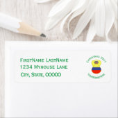 コロンビアのAbuelita Angelクリスマス ラベル (インサイチュ)