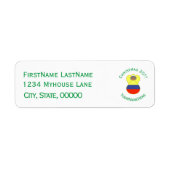 コロンビアのAbuelita Angelクリスマス ラベル (正面)