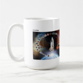 コロンビアへのNASAの捧げ物 コーヒーマグカップ (左)