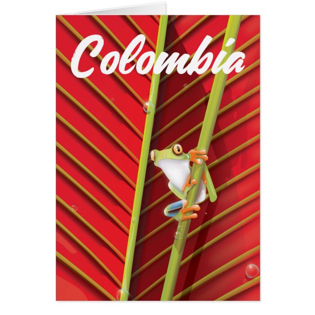 コロンビアアマガエル旅行ポスター (正面)