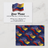 コロンビアアメリカの振る旗 名刺 (正面/裏面)