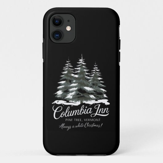 コロンビアインパインツリーバーモントAホワイトクリスマス Case-Mate iPhoneケース (裏面)