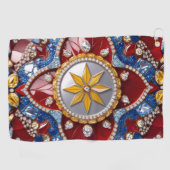 コロンビアカラーのゴルフタオル ゴルフタオル (横)