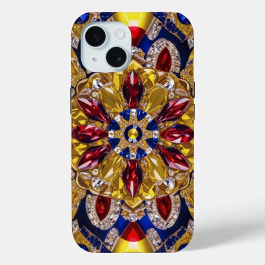 コロンビアカラーのApple iPhone 15 Case-Mate iPhoneケース (裏面)