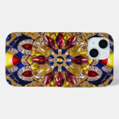 コロンビアカラーのApple iPhone 15 Case-Mate iPhoneケース (裏面 (横))