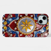 コロンビアカラーのApple iPhone 15 Plusケース iPhoneケース (裏面横)