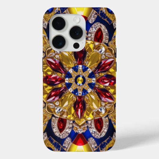 コロンビアカラーのApple iPhone 15 Pro Case-Mate iPhoneケース (裏面)