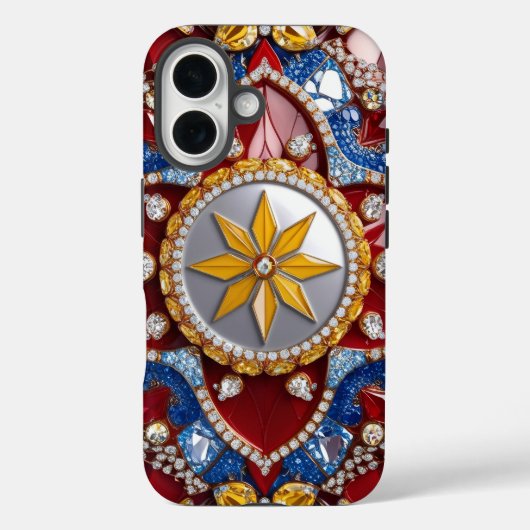 コロンビアカラーのApple iPhone 16 Case-Mate iPhoneケース (裏面)