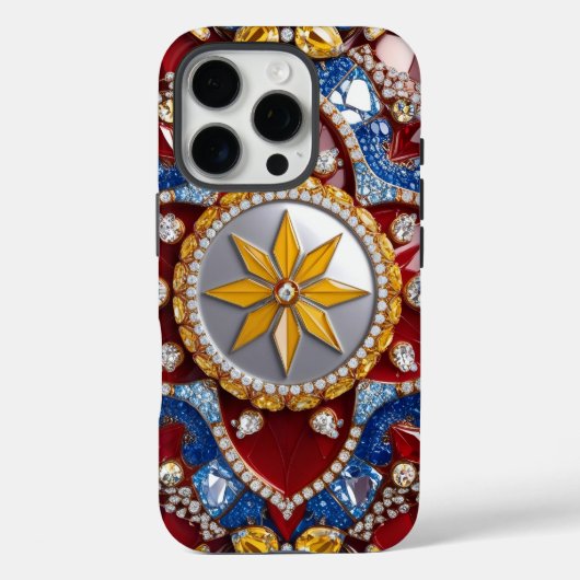 コロンビアカラーのApple iPhone 16 Pro Case-Mate iPhoneケース (裏面)