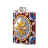 コロンビアカラーデザイン付き特殊フラスコ フラスク (左)